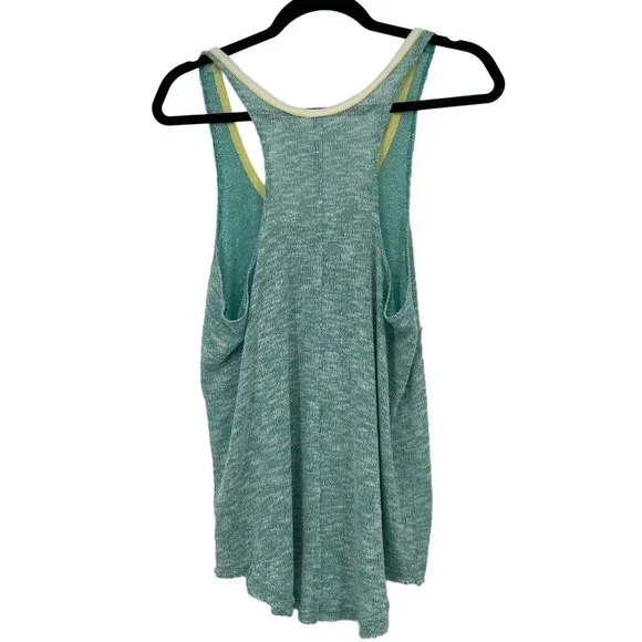 We the Free Racerback Tank Top Size Medium Mint Green Athleisure Athletic Womens - Picture 3 of 6